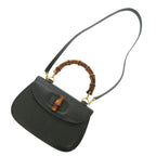 Gucci Bamboo 000 29 0633 Leather Green 2-Way Handbag 0884 — view 5
