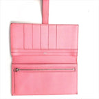 Hermes Bearn Souffle Bifold Depth Wallet Silver Shikaku Pink — view 7