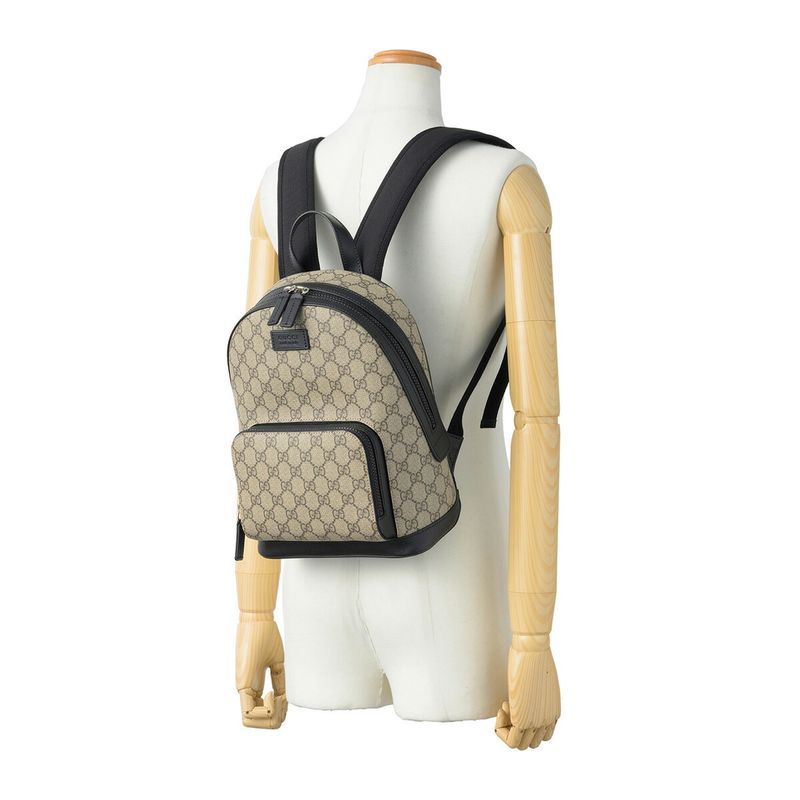 Gucci Backpack GG Supreme Beige Black — view 6