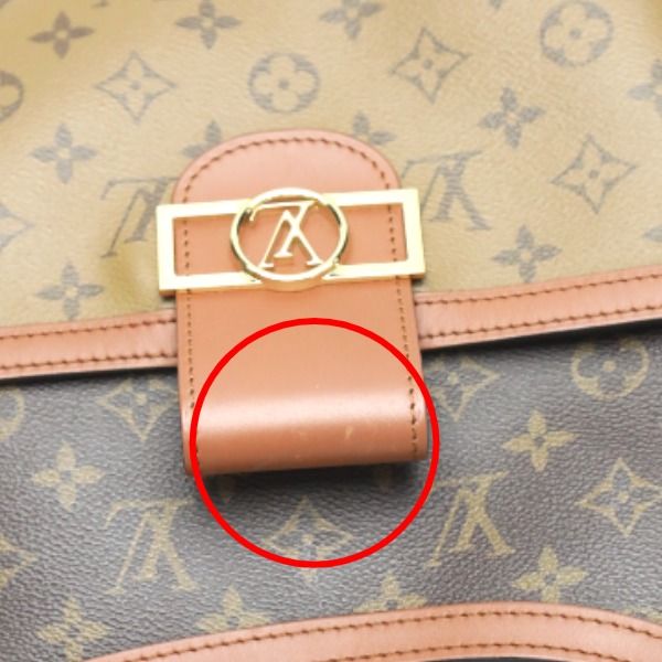 Louis Vuitton Monogram Reverse Shoulder Bag Hobo Dauphine MM — view 9