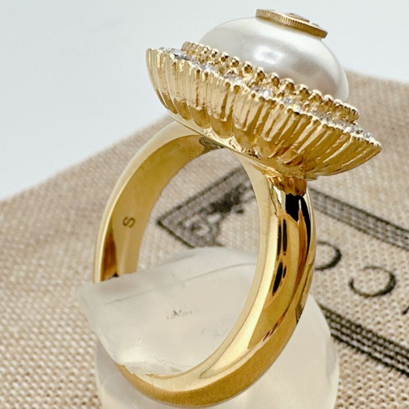 Gucci GG S Size Chain Effect Ring Flower — view 6