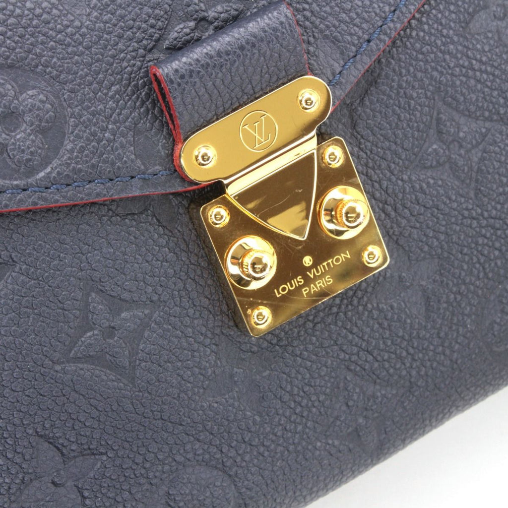 Louis Vuitton Monogram Plant Pochette Metis MM 2-Way Shoulder Bag Navy — view 5