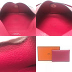 Hermes Coin Case Calvi Evercolor Rose Pink — view 9