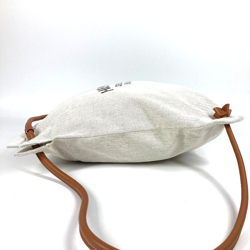 Hermes Backpack Aline MM Toile Chevron Beige — view 4