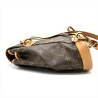 Louis Vuitton Montsouris MM Backpack Monogram Canvas Brown Gold Hardware — view 4
