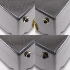 Hermes Espace GM Attache Case Carbon And Leather Black Trunk — view 4
