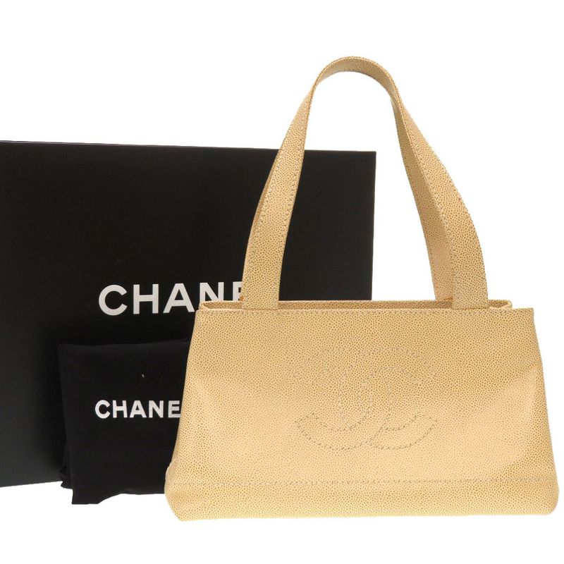 Chanel Caviar Leather Beige 7 Series Tote Bag 0005 — view 2