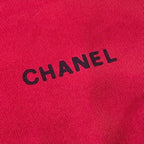 Chanel CC Logo Scarf Large Silk 100% Red — view 8