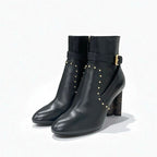 Louis Vuitton Silhouette Line Monogram Boots Short Shoes Leather Black — view 2