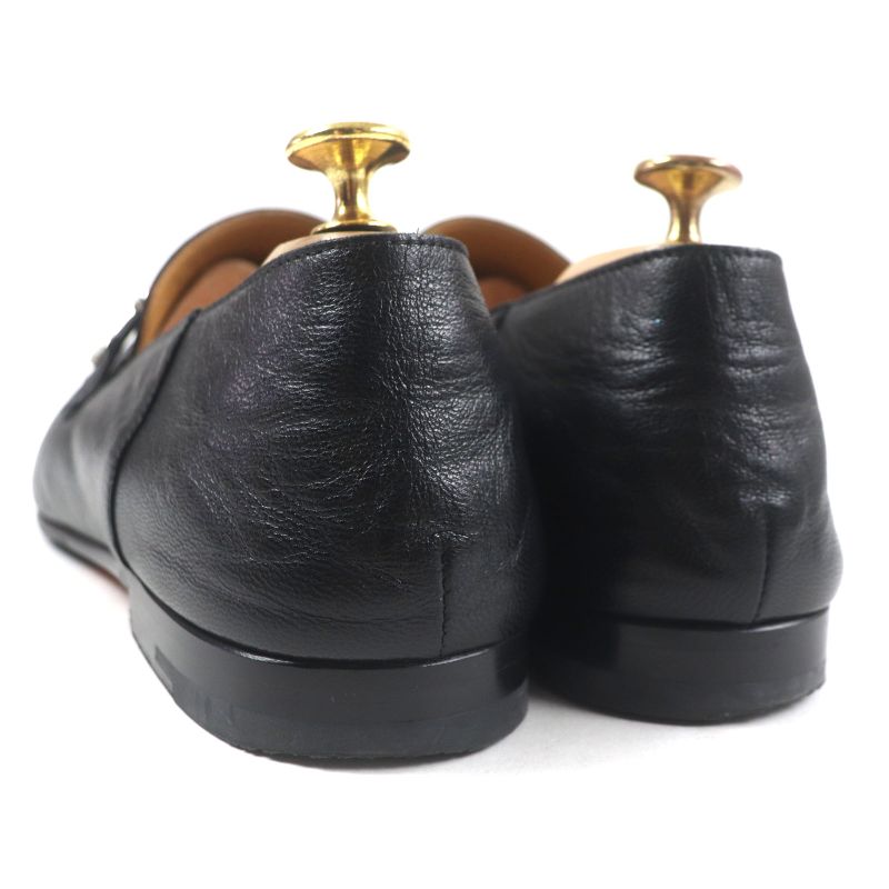 Hermes 2023 Leather Silver Hardware H Logo Square Toe 2 way Loafer — view 3
