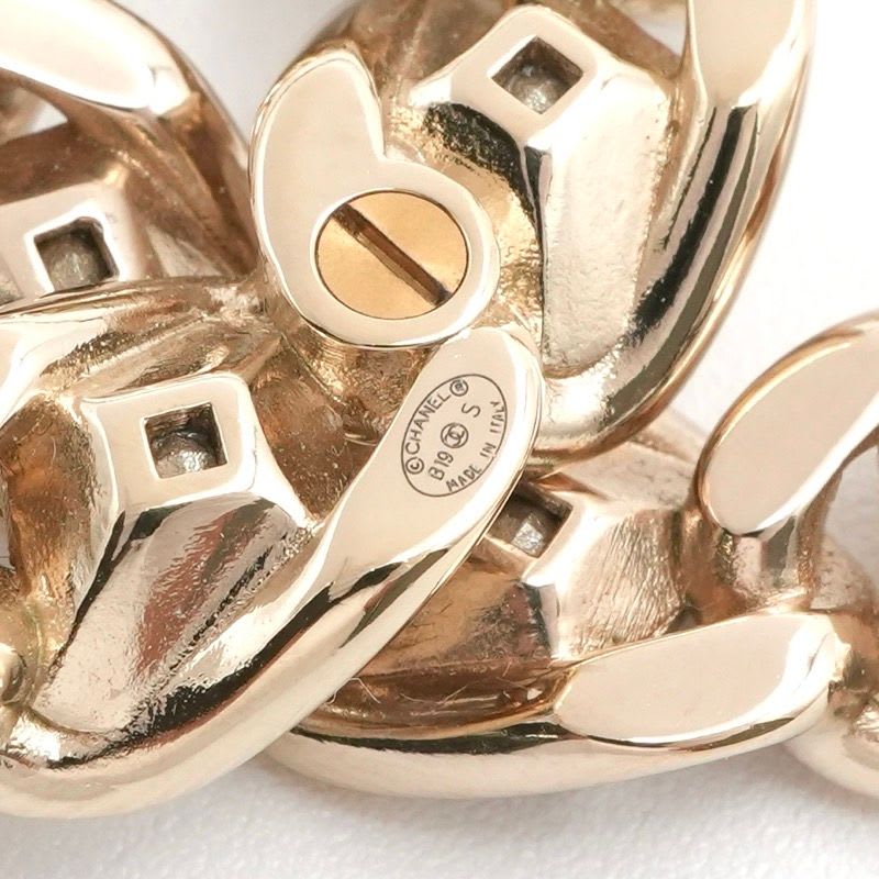 Chanel Brooch Corsage Gold Coco Mark Rhinestone — view 7