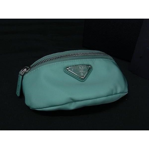 Prada Tessuto Nylon Arm Pouch Multi Case Mint Green