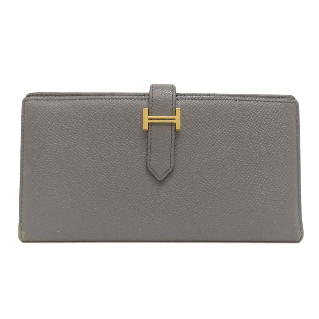 Hermes Bearn Souffle Gold Long Wallet Epsom