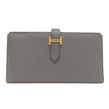 Hermes Bearn Souffle Gold Long Wallet Epsom
