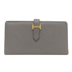 Hermes Bearn Souffle Gold Long Wallet Epsom