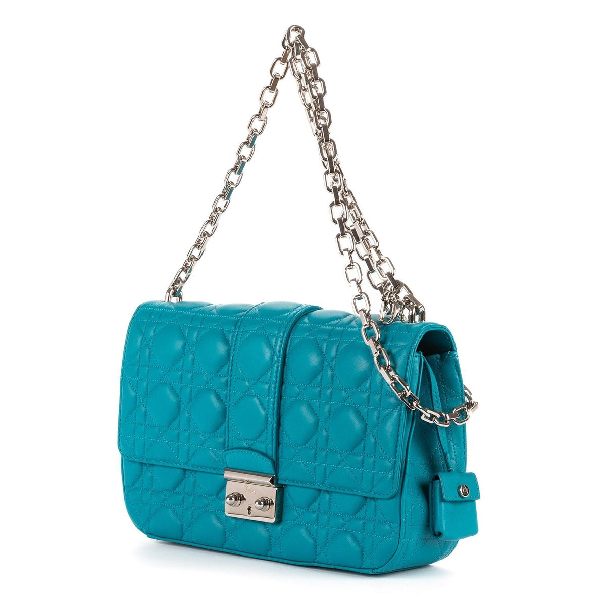 Dior Miss Blue Cannage Quilt Shoulder Bag — view 2