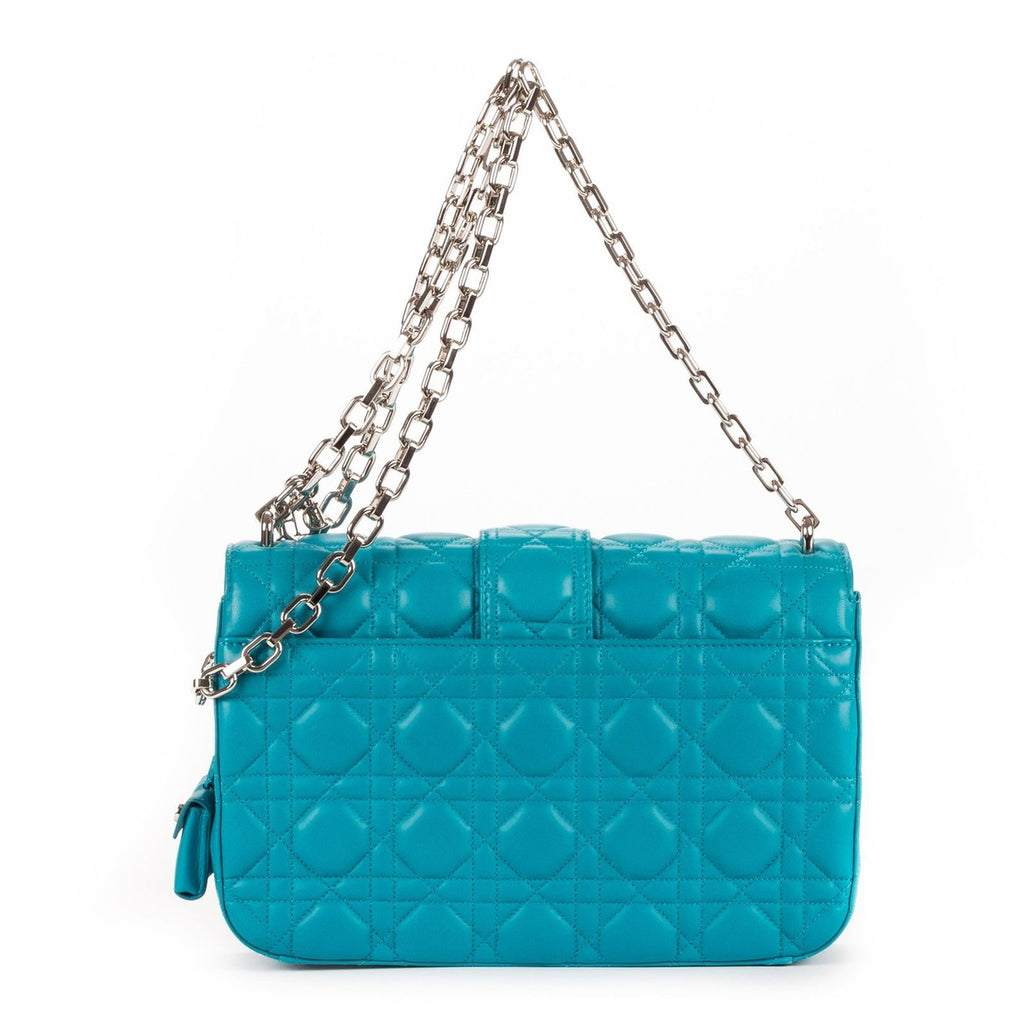 Dior Miss Blue Cannage Quilt Shoulder Bag — view 5