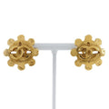 Chanel Coco Mark Vintage Gold Plated 94 P 11.3 g Earrings