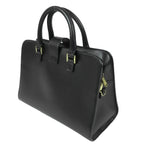 Saint Laurent Cabas Black Leather Logo 2-Way Shoulder Bag — view 2