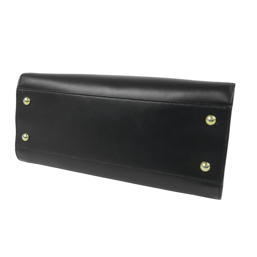 Saint Laurent Cabas Black Leather Logo 2-Way Shoulder Bag — view 3