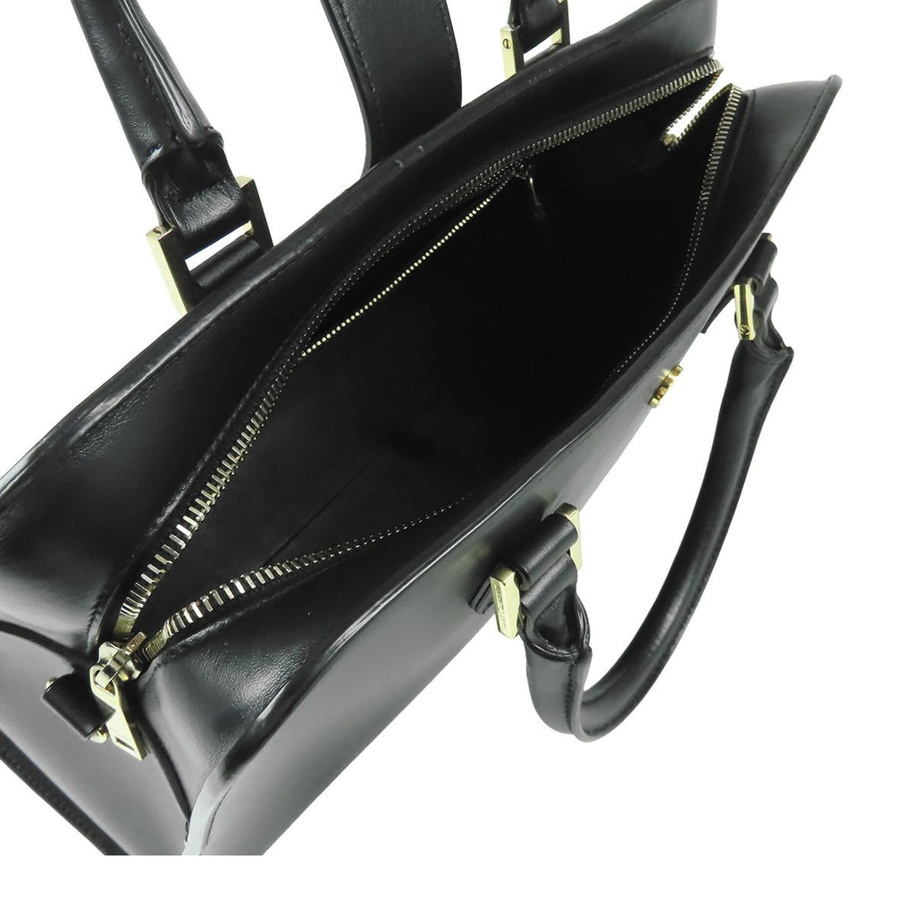 Saint Laurent Cabas Black Leather Logo 2-Way Shoulder Bag — view 4