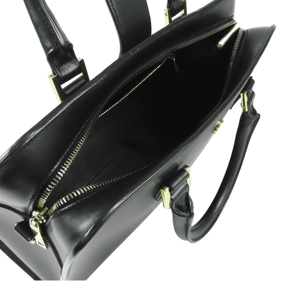 Saint Laurent Cabas Black Leather Logo 2-Way Shoulder Bag — view 4