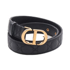 Dior Belt 30 Montaigne Black Leather Handbag