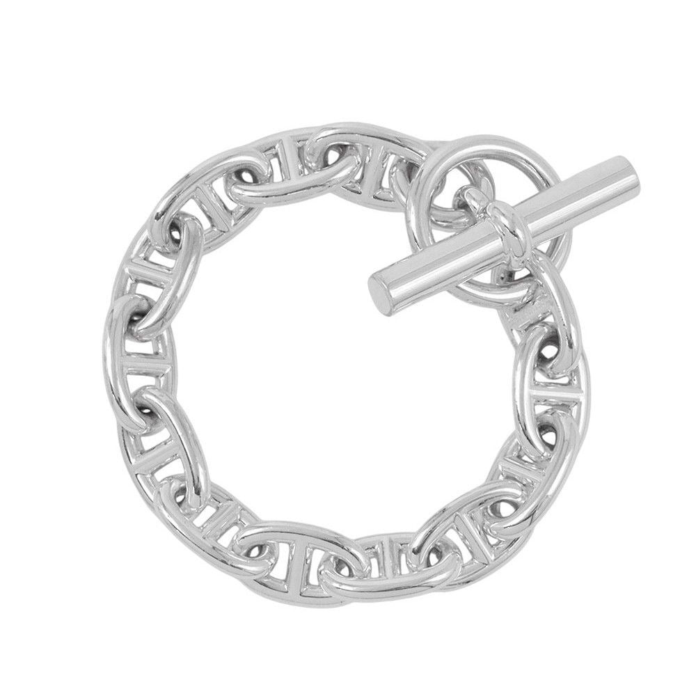 Hermes Bracelet Chaine D'ancre MM 13 Links Silver