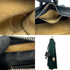 Loewe Handbag Amazona 28 Leather Black Silver Hardware 2-Way Shoulder Simple — view 9
