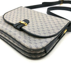 Gucci 001 406 Micro GG Shoulder Bag Leather Navy Vintage — view 4