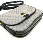 Gucci 001 406 Micro GG Shoulder Bag Leather Navy Vintage — view 5