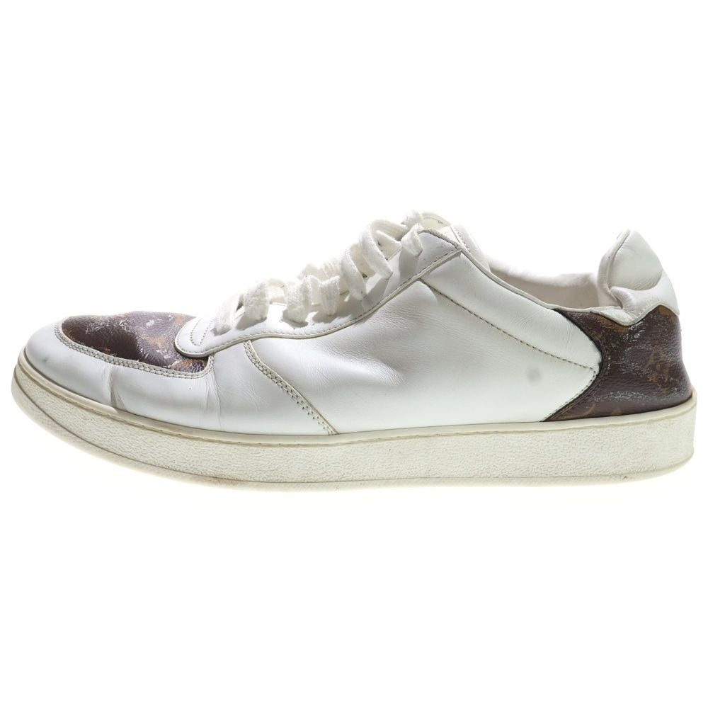 Louis Vuitton Rivoli Line Monogram Leather Lace Up Sneakers