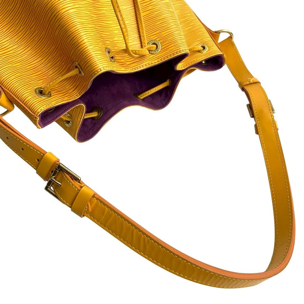 Louis Vuitton Petit Noe Epi Leather Shoulder Bag Tote Tassili Yellow — view 4
