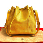 Louis Vuitton Petit Noe Epi Leather Shoulder Bag Tote Tassili Yellow