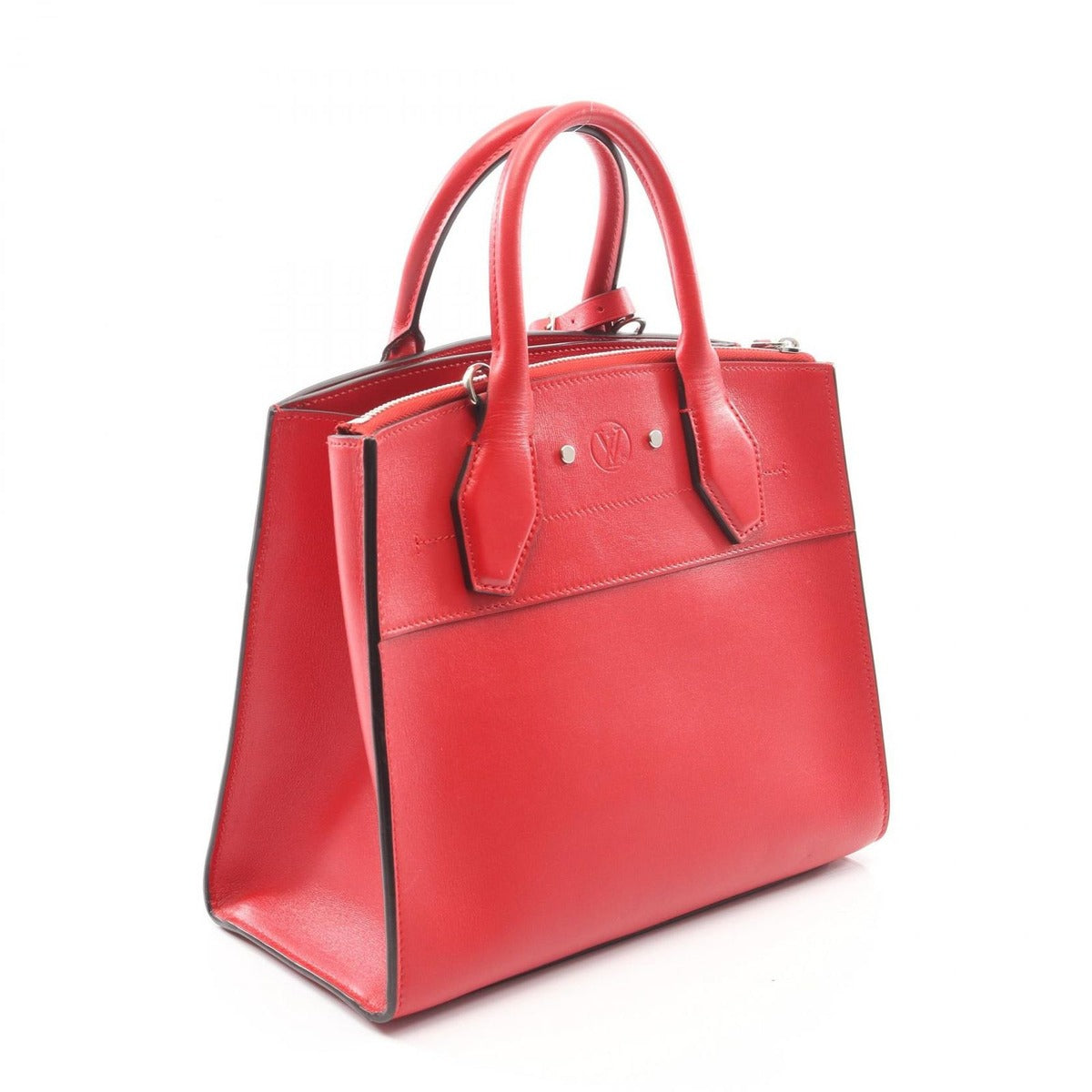 Louis Vuitton Handbag City Steamer PM Rouge Leather Red — view 2