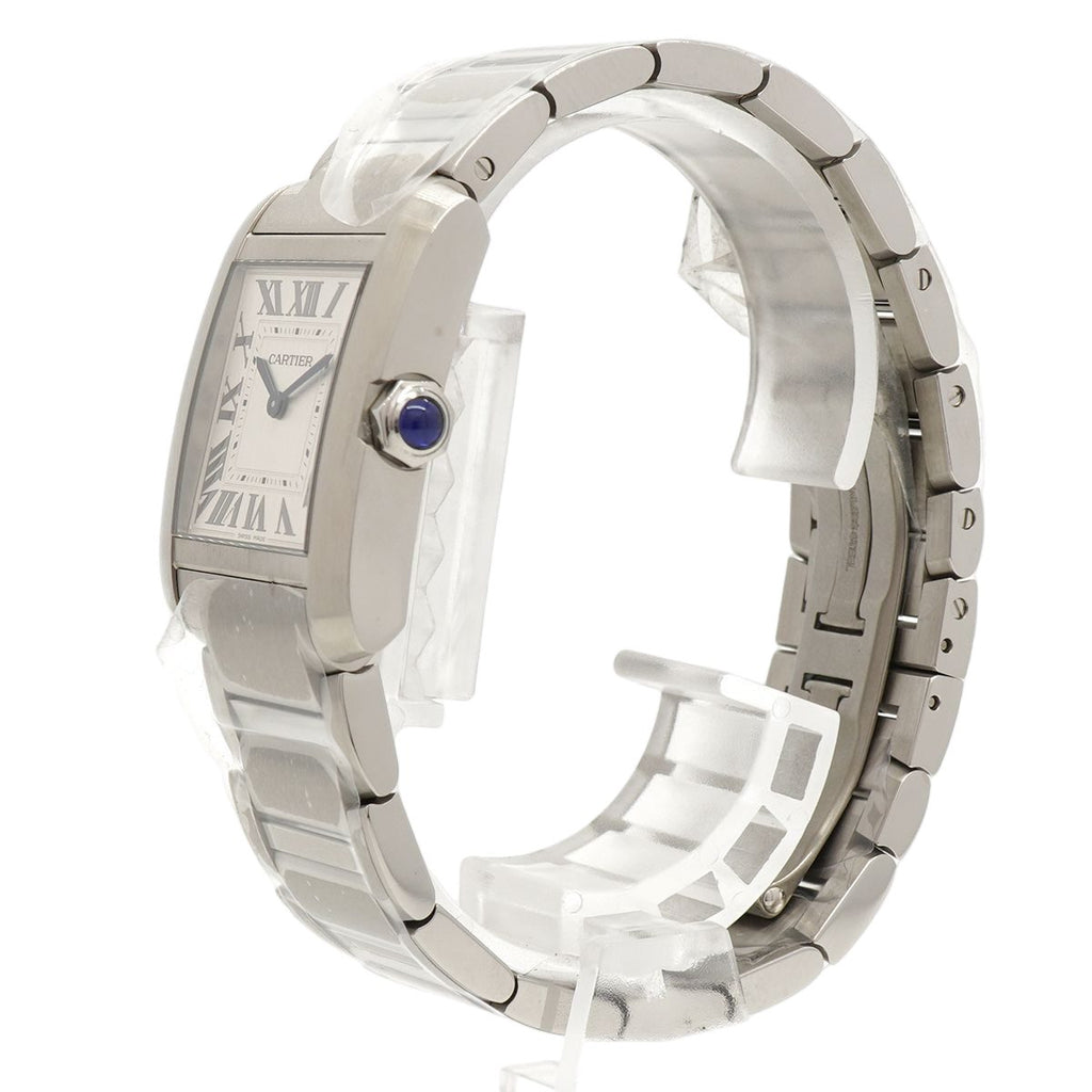 Cartier Tank Francaise MM Silver Dial Watch Boys — view 2