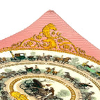 Hermes Scarf Silk Pleats la Promenade de Longchamps Walk to Long Chien Pink — view 4