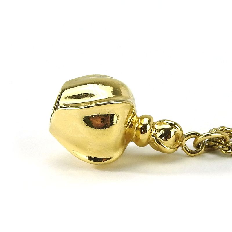 Christian Dior Necklace Metal Gold GP Perfume Bottle Motif Accessories — view 5