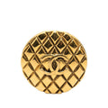 Chanel CC Logo Quilted Vintage Gold Plated