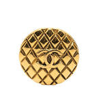 Chanel CC Logo Quilted Vintage Gold Plated