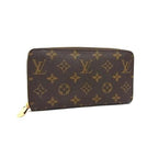 Louis Vuitton Wallet Monogram Zippy Brown Leather
