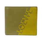 Loewe Wallet Fold Signature Bifold Compact Billfold Logo Leather