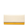 Louis Vuitton Epi Portefeuille Flor White Yellow Leather