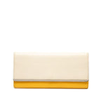 Louis Vuitton Epi Portefeuille Flor White Yellow Leather