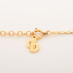 Christian Dior Heart Necklace GP With Rhinestones — view 4