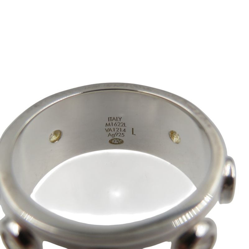 Louis Vuitton Studs M1622 L Silver 925 Ring 1065 — view 5