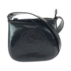 Gucci Interlocking Black Enamel 007 Shoulder Bag