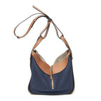 Loewe Small Hammock Blue Brown Denim Canvas