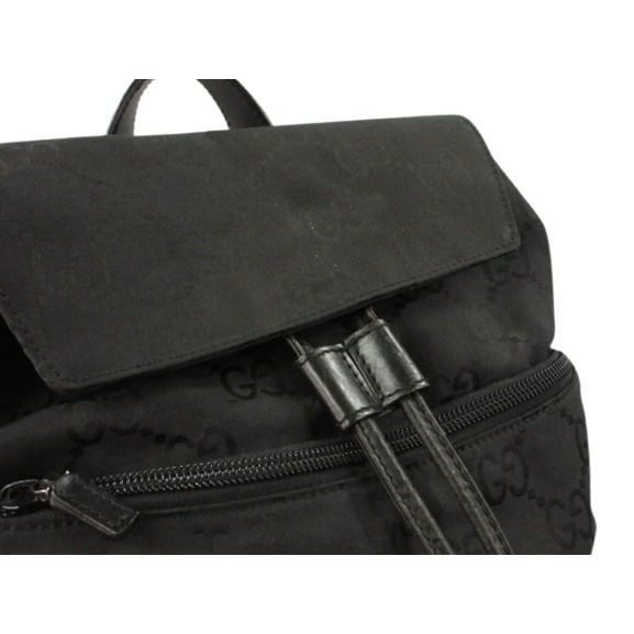Gucci GG Canvas Backpack Black — view 5