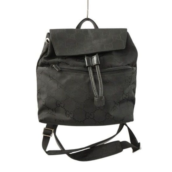Gucci GG Canvas Backpack Black